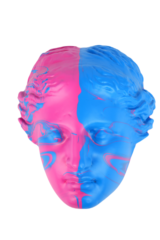 Draagvlak's Venus Head in Blue & Pink