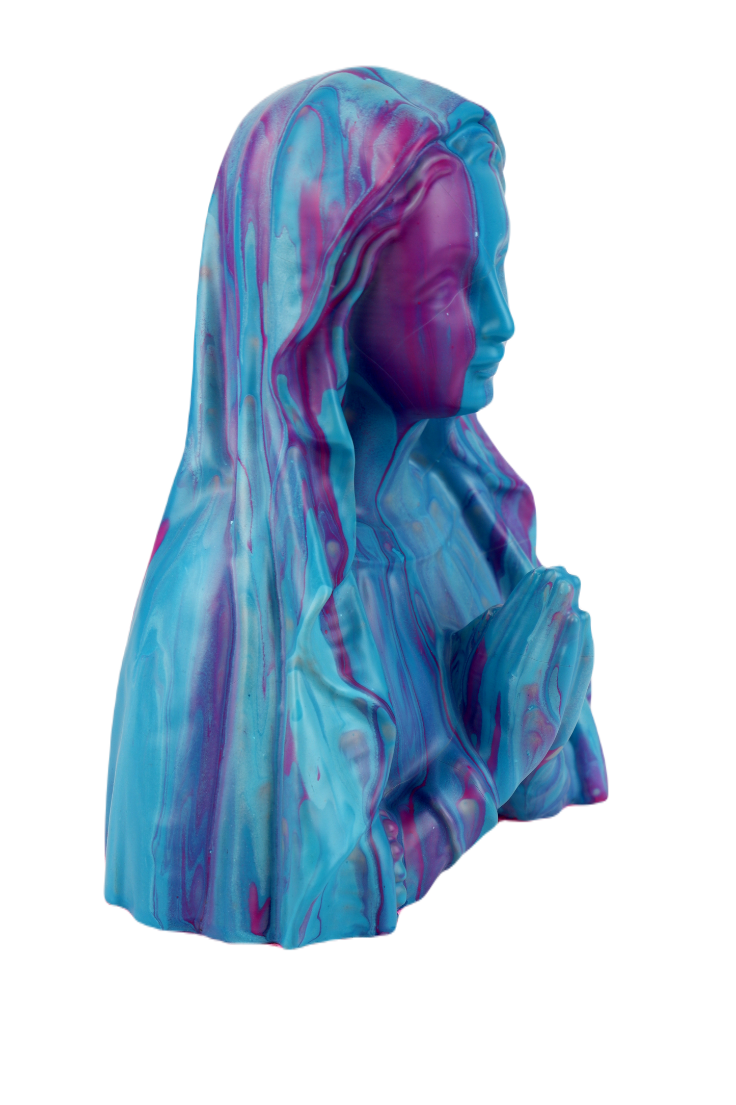 Draagvlak's Virgin Mary Bust in Blue & Pink