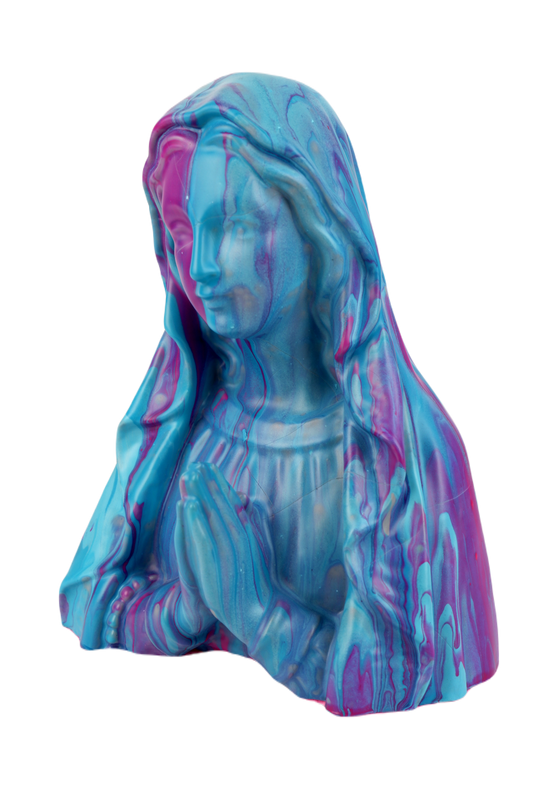 Draagvlak's Virgin Mary Bust in Blue & Pink