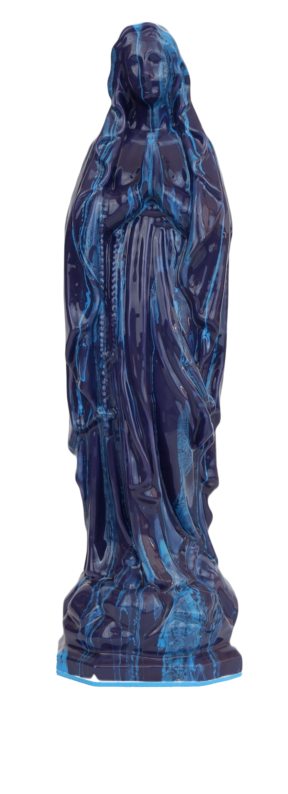 Virgin Mary in Blue & Purple