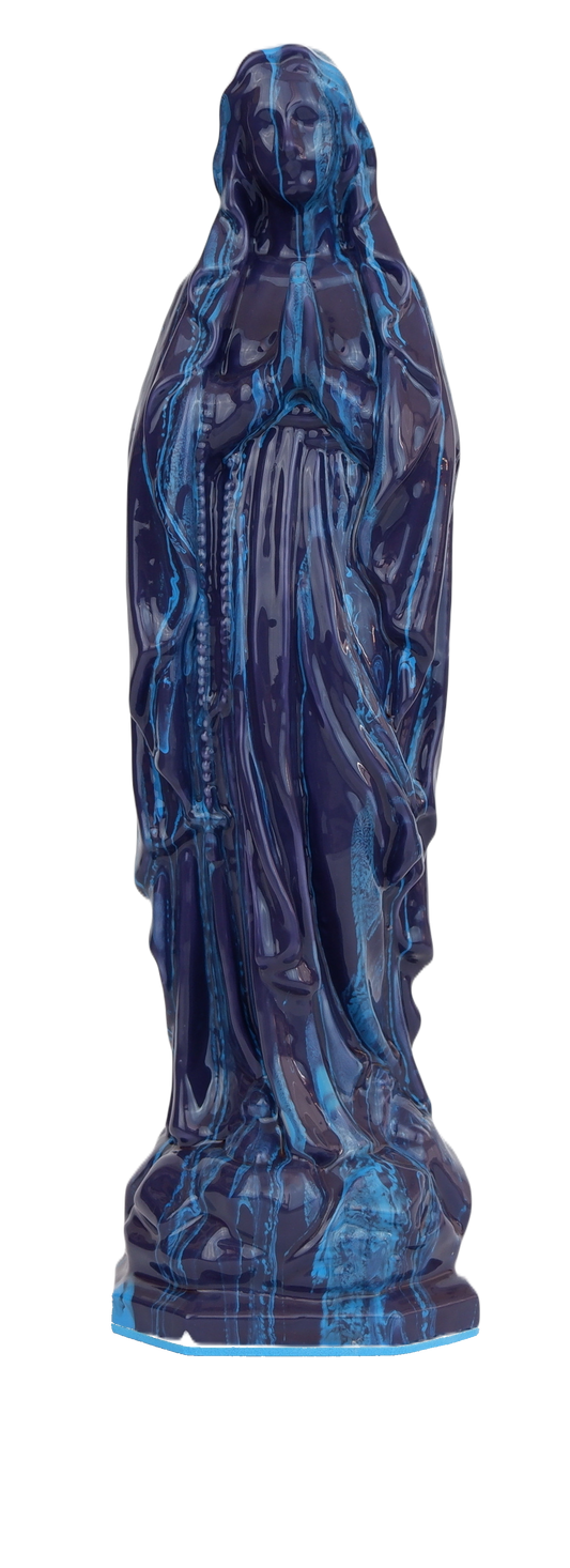 Virgin Mary in Blue & Purple