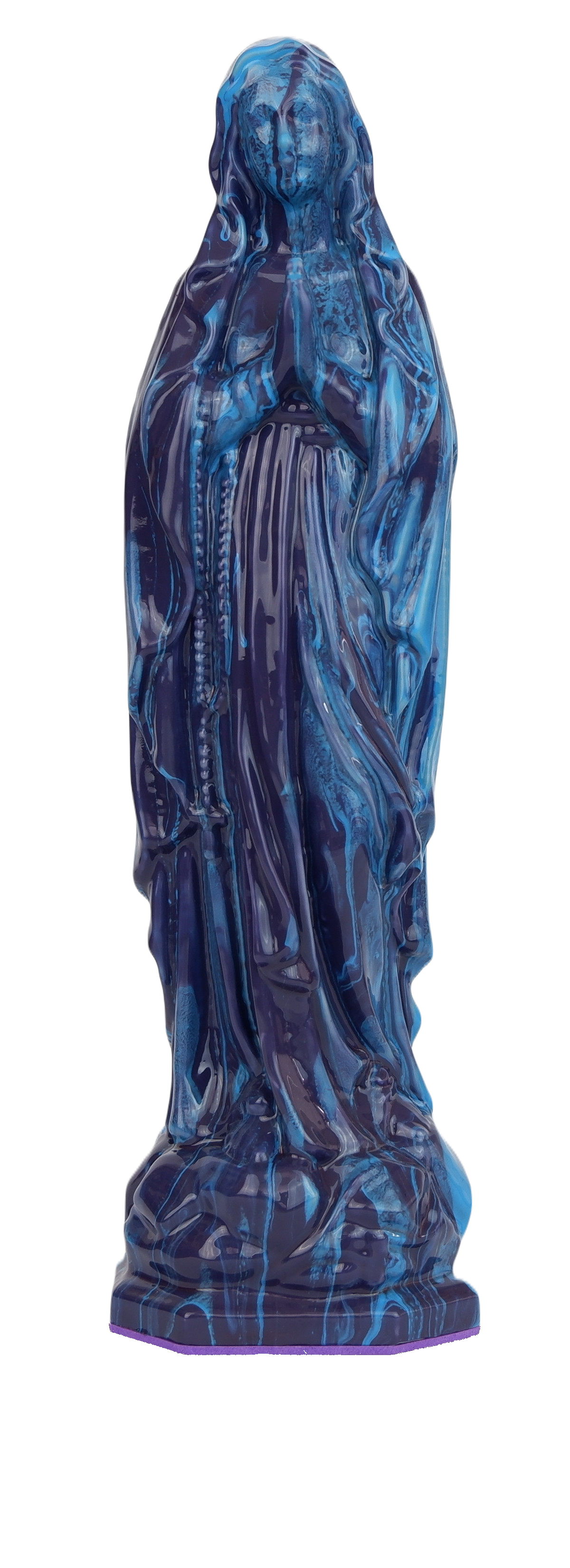 Virgin Mary in Purple & Blue